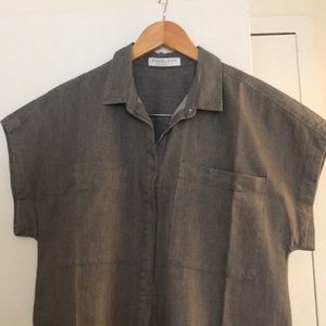 Everlane shirt dress light denim M